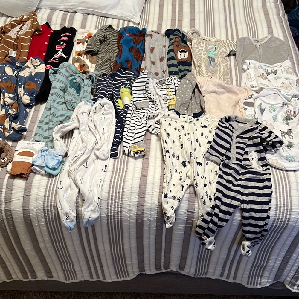 Baby boy newborn bundle 32 piece set